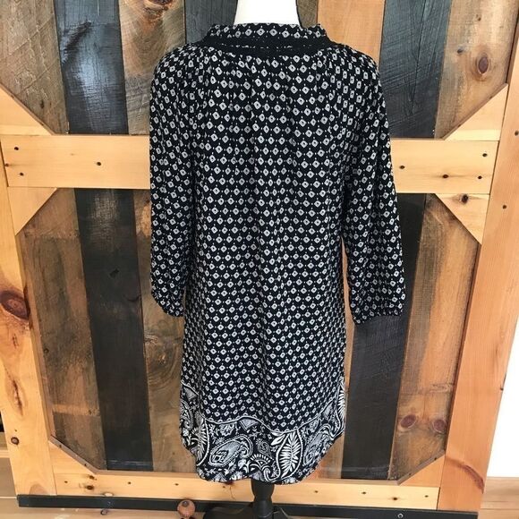 ROXY peasant style dress with mixed pattern hem - Picture 4 of 10